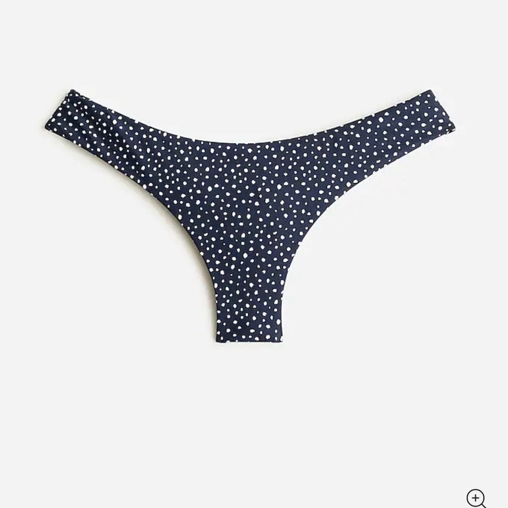 J. Crew | Hipster Bikini Bottom, Size XXL, Blue & White Dot - NWT